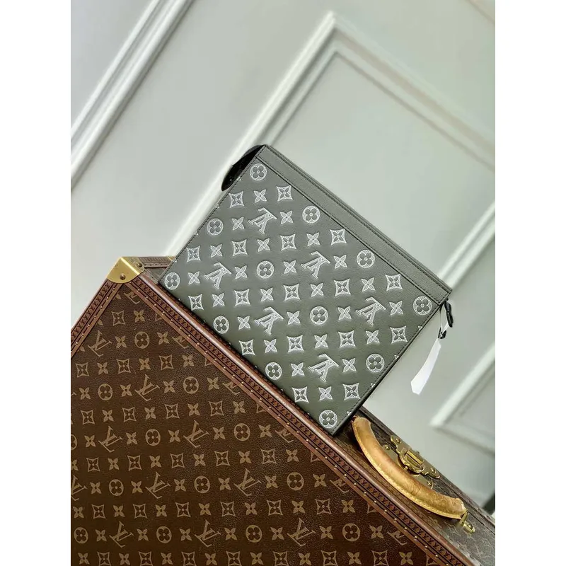 LV M61692 Louis Vuitton Pochette Voyage MM Taška Monogram Zelená