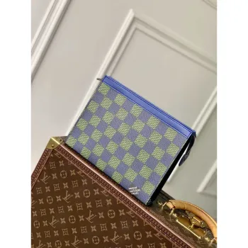 LV N00145 Louis Vuitton Pochette Voyage MM Taška Damier Graphite Plátno
