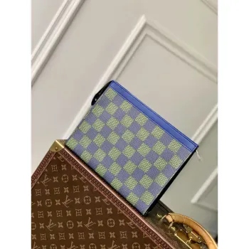 LV N00145 Louis Vuitton Pochette Voyage MM Taška Damier Graphite Plátno
