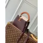 LV M12952 Louis Vuitton Capucines Mini Taška z kůže Taurillon Čokoládově hnědá