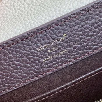 LV M12952 Louis Vuitton Capucines Mini Taška z kůže Taurillon Čokoládově hnědá