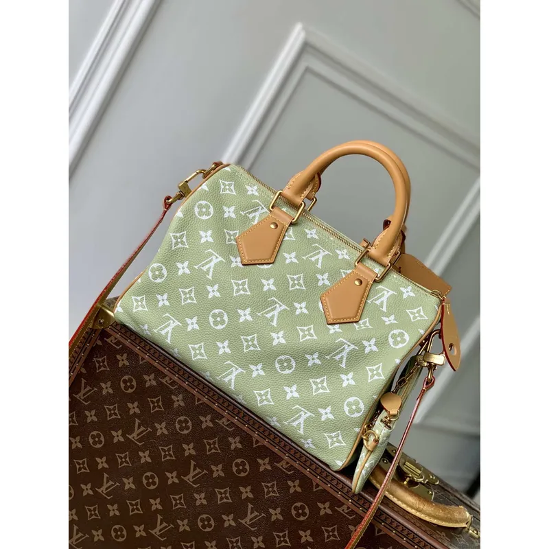 LV M14064 Louis Vuitton Speedy P9 Bandoulière 30 Taška Monogram Kůže Ovocná Zelená