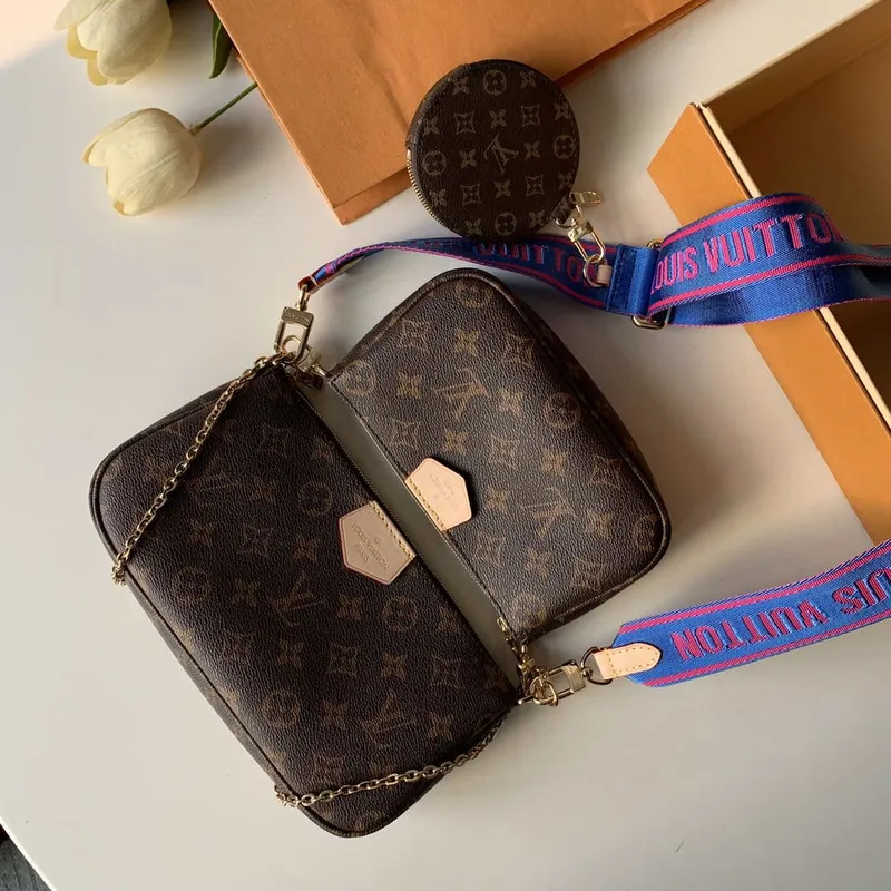 LV M44813 Louis Vuitton M44840 Multi Pochette M44990 Modrá