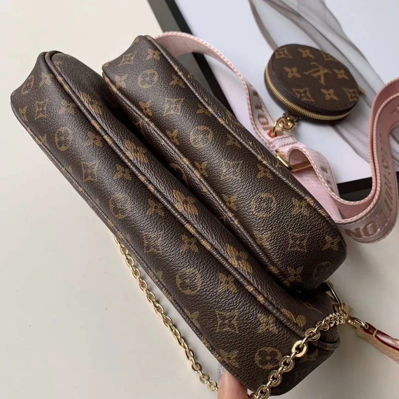 LV M44813 Louis Vuitton M44823 Multi Pochette Accessoires Taška Růžová