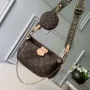 LV M44813 Louis Vuitton M44823 Multi Pochette Accessoires Taška Světle Zelená