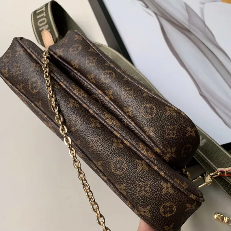 LV M44813 Louis Vuitton M44823 Multi Pochette Accessoires Taška Světle Zelená