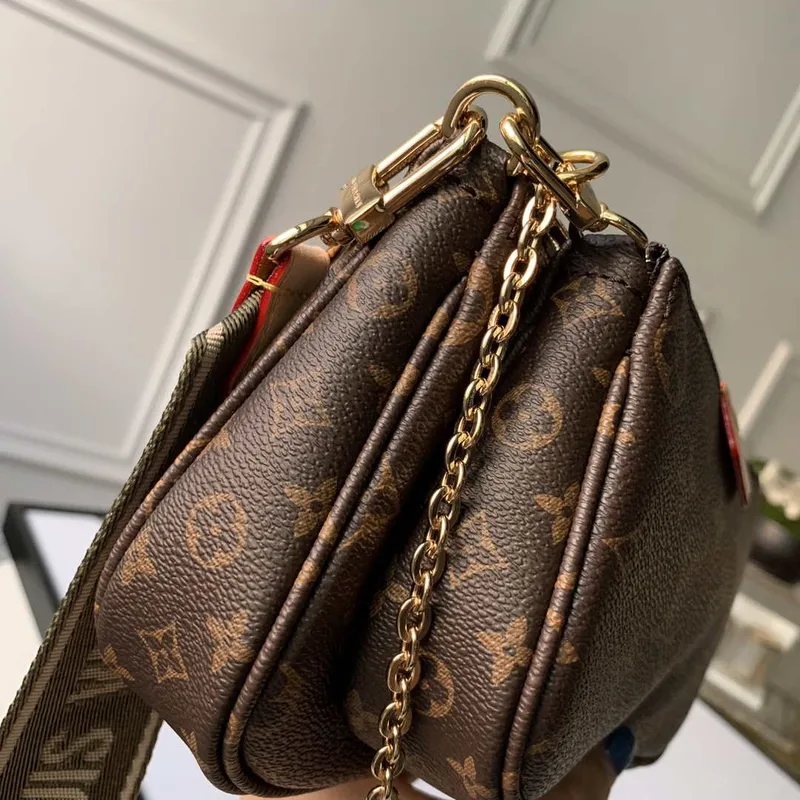 LV M44813 Louis Vuitton M44823 Multi Pochette Accessoires Taška Světle Zelená