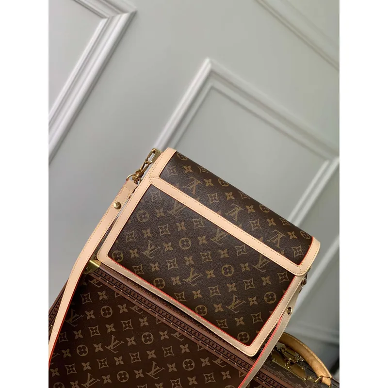 LV M47149 Louis Vuitton Dauphine Soft GM Monogram Plátěná Taška