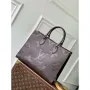 LV M12967 Louis Vuitton OnTheGo MM Kabelka Čokoládově Hnědá
