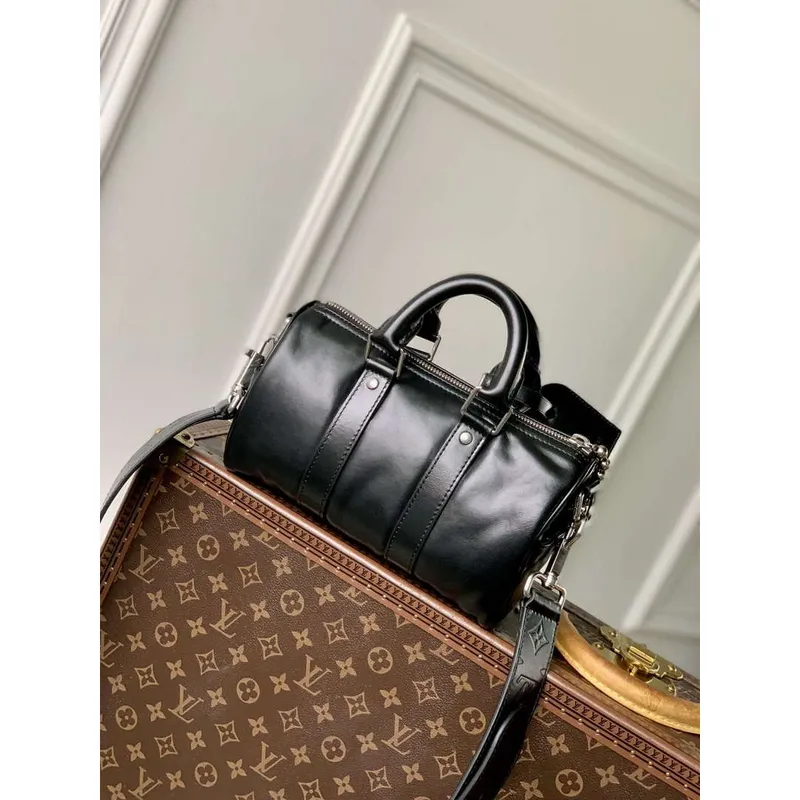 LV M13988 Louis Vuitton Keepall Cargo Bandoulière 25 Taška Černá