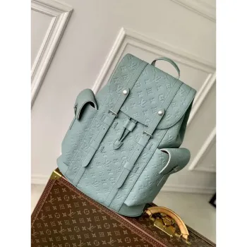 LV M13863 Louis Vuitton Christopher MM Batoh Misty Lake Green