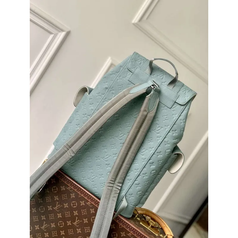 LV M13863 Louis Vuitton Christopher MM Batoh Misty Lake Green