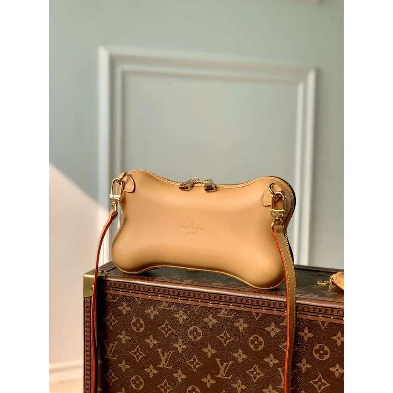 LV M12615 Louis Vuitton Bone Wearable Wallet Monogram