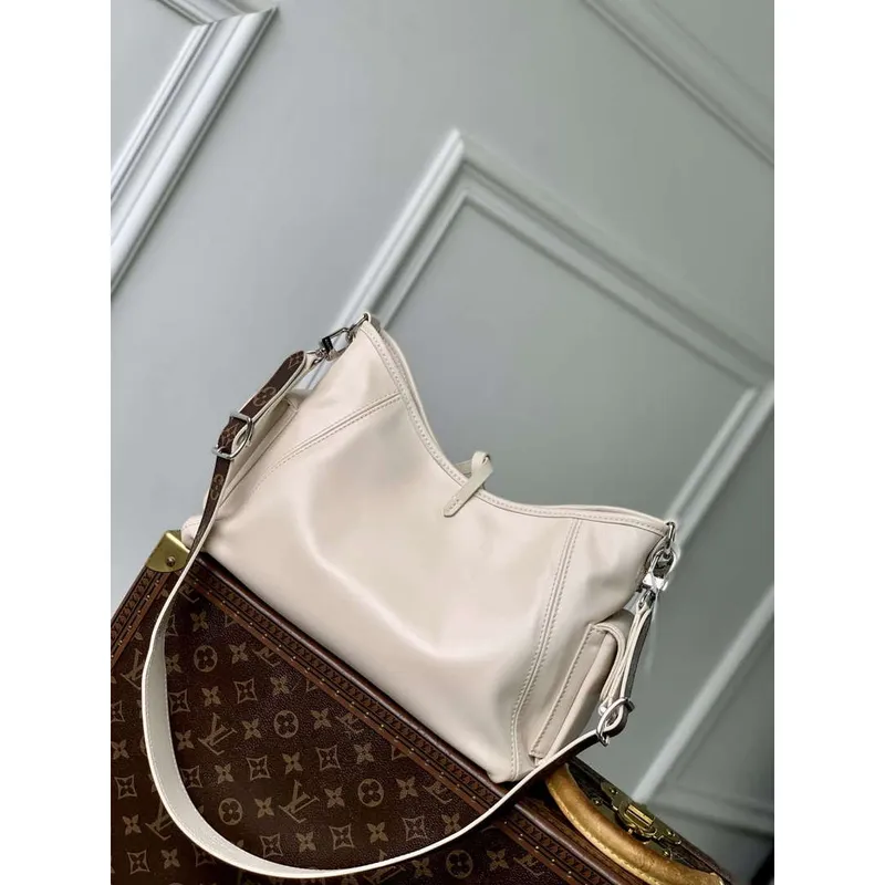LV M12919 Louis Vuitton CarryAll Cargo Vibe PM Taška Vanilka
