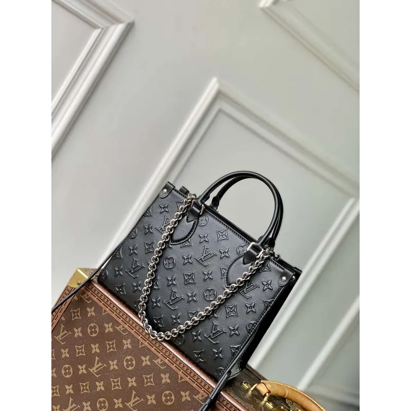 LV M14576 Louis Vuitton OnTheGo PM Taška Černá