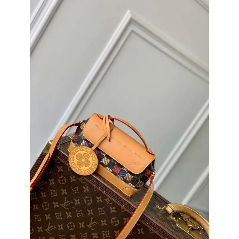 LV N00187 Louis Vuitton Steamer East West Nositelné peněženky Multicolor