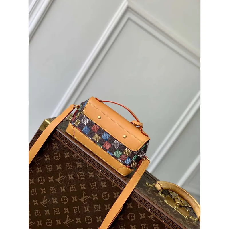 LV N00187 Louis Vuitton Steamer East West Nositelné peněženky Multicolor