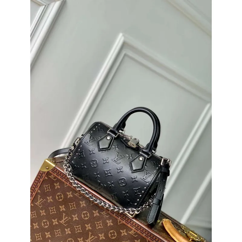 LV M14575 Louis Vuitton Speedy 20 Trunk Bag Černá