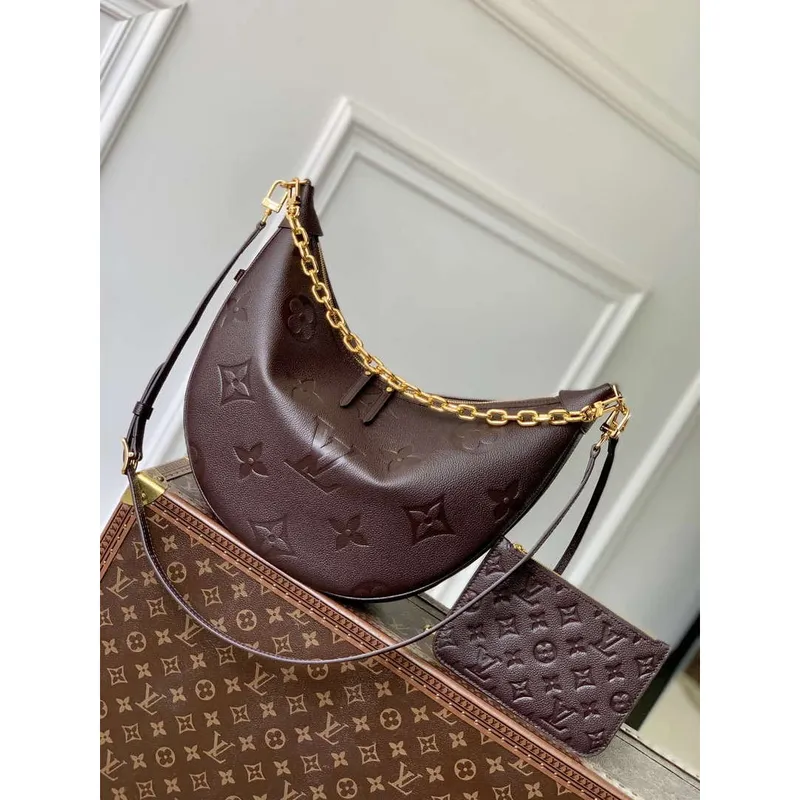 LV M14042 Louis Vuitton Loop Hobo Taška Hnědá čokoláda
