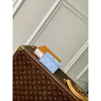 Louis Vuitton M62170 LV Dvojitý držák karet Monogram Eclipse Blue