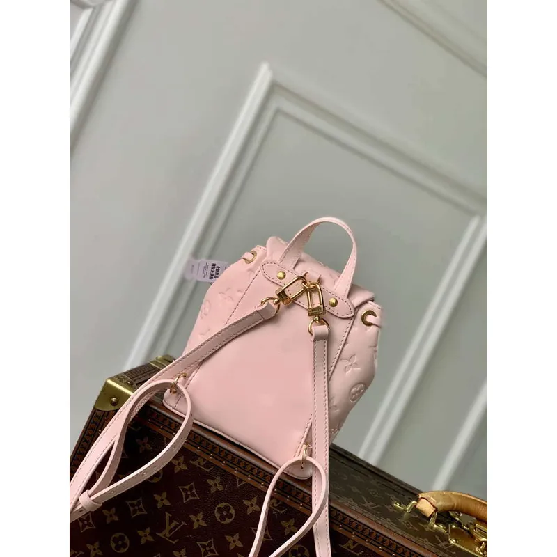 LV M13389 Louis Vuitton Coussin Batoh Mini Růžový