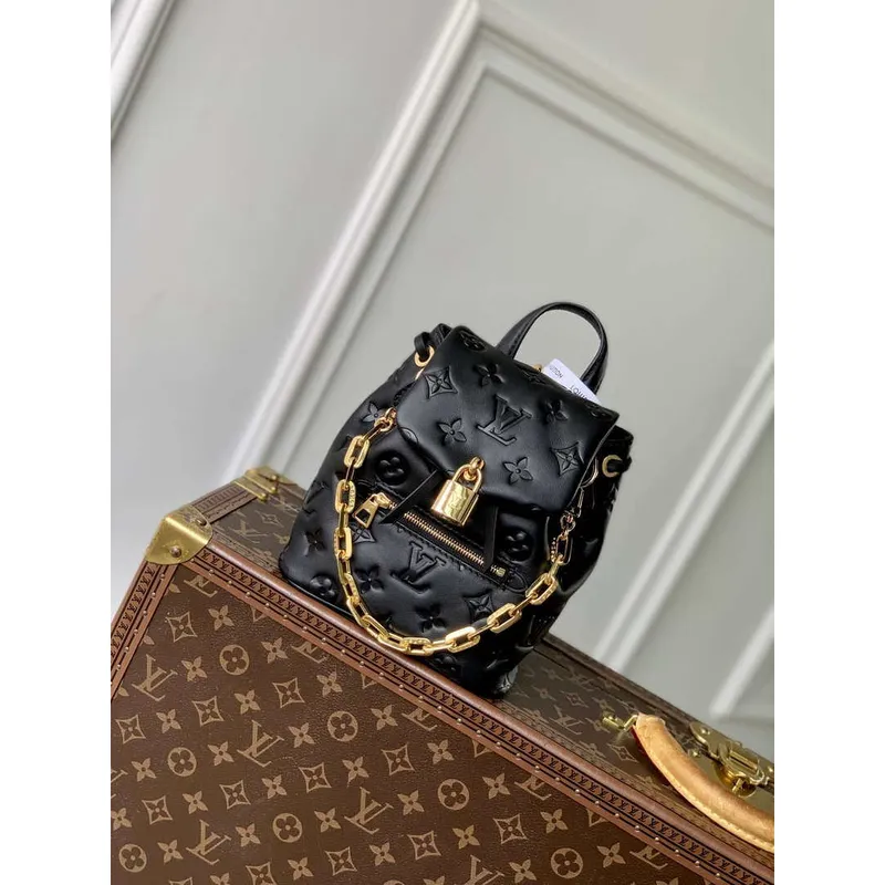LV M13387 Louis Vuitton Coussin Batoh Mini Černý