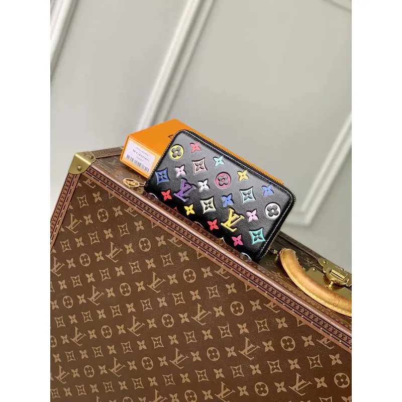 Louis Vuitton M14096 LV x TM Peněženka Zippy Monogram Černá