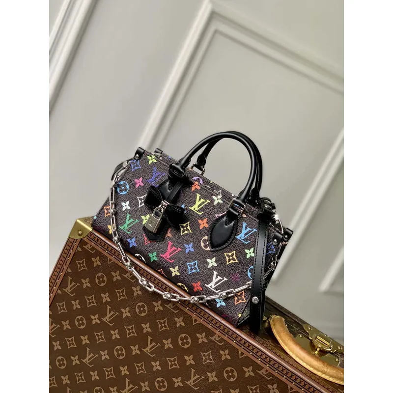 Louis Vuitton M13260 LV x TM OnTheGo East West Chain další plátna monogram Multicolored Black