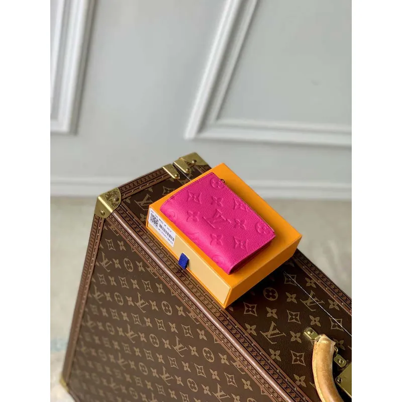 Louis Vuitton M14087 LV x TM Lisa Peněženka Růžová Červená