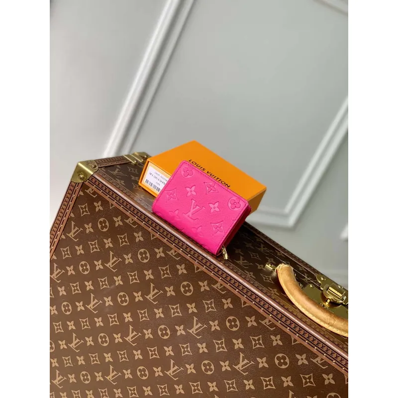 Louis Vuitton M14140 LV x TM Peněženka Cléa Růžová Červená