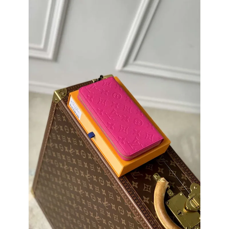 Louis Vuitton M13618 LV x TM Zippy Wallet Monogram Růžová Červená