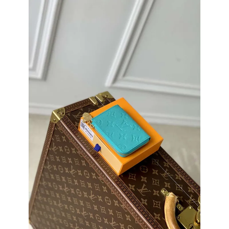 Louis Vuitton M13801 LV x TM Kompaktní peněženka Noa Blue