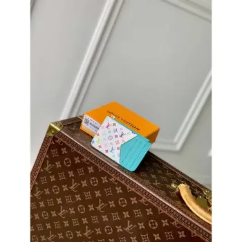 LV M14171 Louis Vuitton LV x TM Držák karet Romy Modrý
