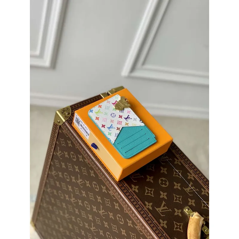 LV M14171 Louis Vuitton LV x TM Držák karet Romy Modrý