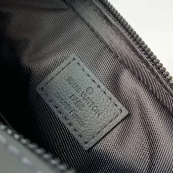 LV M46602 Louis Vuitton Trio Messenger Bag Monogram Shadow Kůže