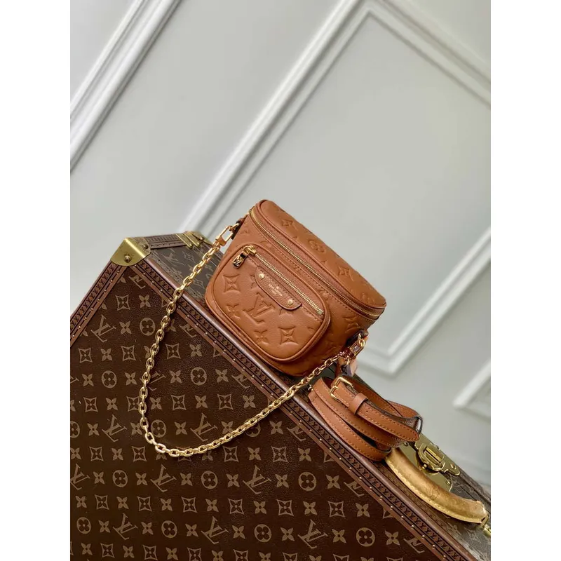 LV M82208 Louis Vuitton Mini Bumbag Monogram Empreinte Hnědá