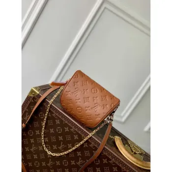 LV M82208 Louis Vuitton Mini Bumbag Monogram Empreinte Hnědá