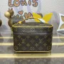 Louis Vuitton LV M12654 Nice Mini Vanity Case Monogram plátno Žlutá