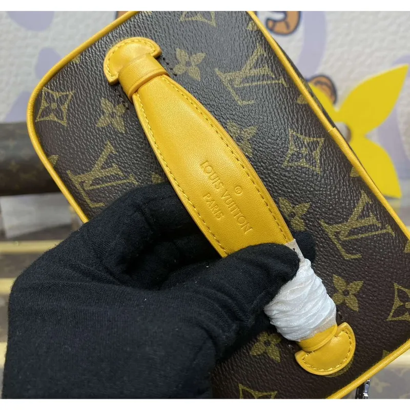 Louis Vuitton LV M12654 Nice Mini Vanity Case Monogram plátno Žlutá