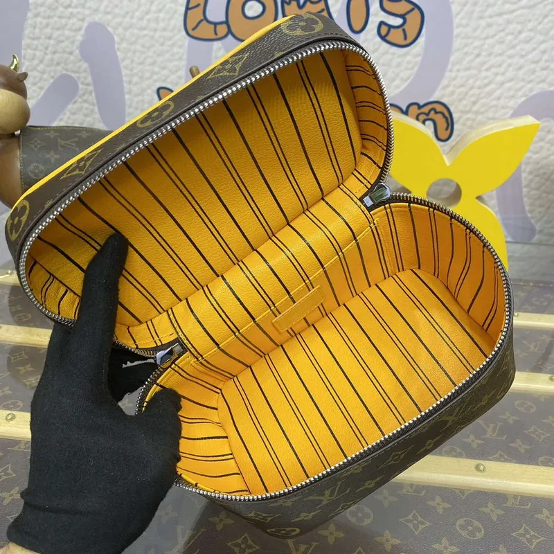 Louis Vuitton LV M12654 Nice Mini Vanity Case Monogram plátno Žlutá