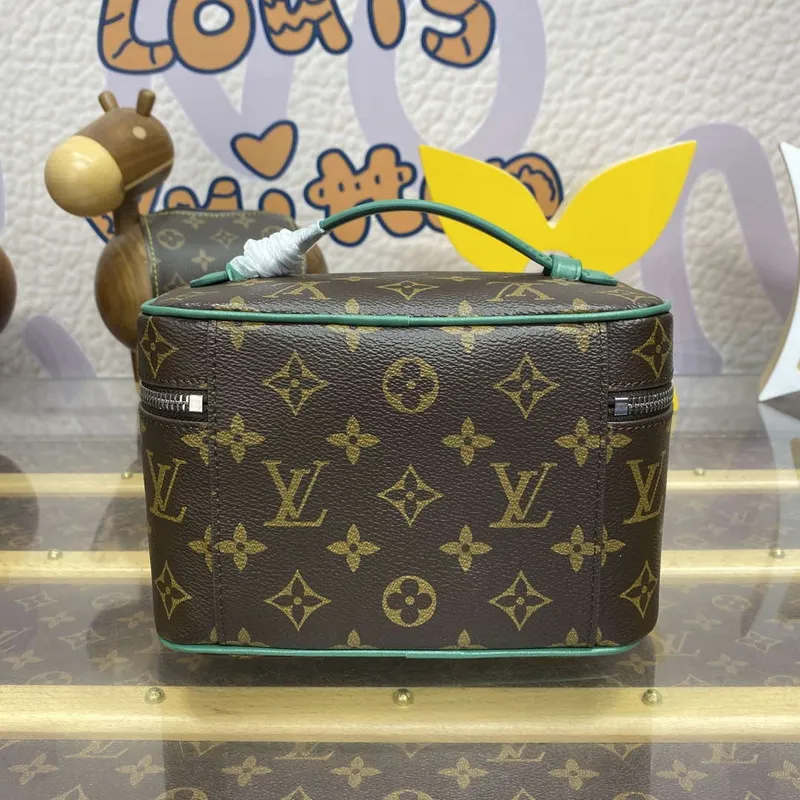 Louis Vuitton LV M12647 Nice Mini Vanity Case Monogram plátno Zelená