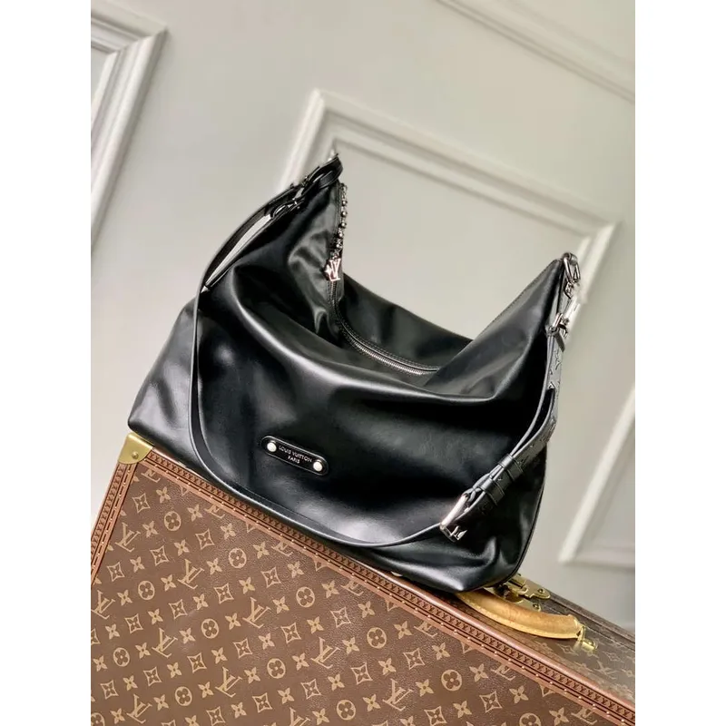 LV M13986 Louis Vuitton Vagabond Hobo Bag Černá LV Night