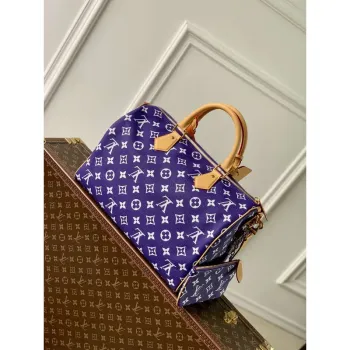 LV M24419 Louis Vuitton Speedy P9 Bandoulière 40 Taška Monogram Kůže Fialová