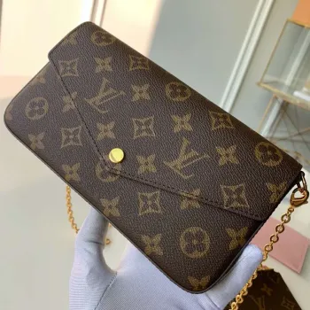LV M81896 Louis Vuitton Felicie Pochette Taška M61276 Monogram Růžová