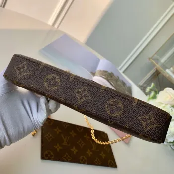 LV M81896 Louis Vuitton Felicie Pochette Taška M61276 Monogram Růžová