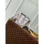 LV M12521 Louis Vuitton Pico Bella Mahina kožená kabelka Brume