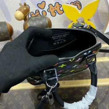 LV M13078 Louis Vuitton LV x TM Alma BB Taška Jiný Monogram Plátno Černá