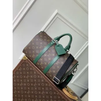 LV M12765 Louis Vuitton Keepall Bandoulière 35 Monogram Zelená