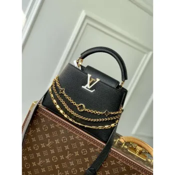 LV M12345 Louis Vuitton Capucines BB Taška Černá