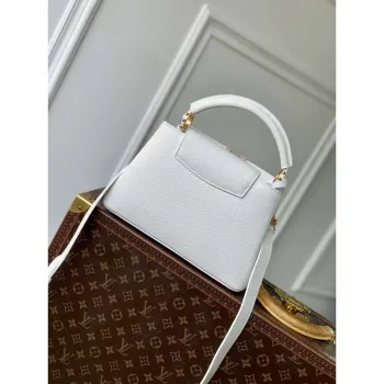 LV M12279 Louis Vuitton Capucines BB Taška Stříbrné Moře